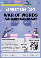 Parliamentary Debate 2024 Literary Event Poster